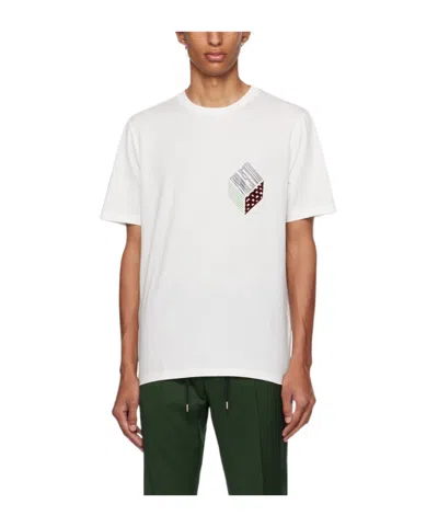 Paul Smith Graphic-print Cotton T-shirt In White