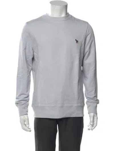 Pre-owned Paul Smith Graphic Print Crew Neck Sweatshirt In White