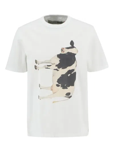 Paul Smith Graphic-print Crew-neck T-shirt In White