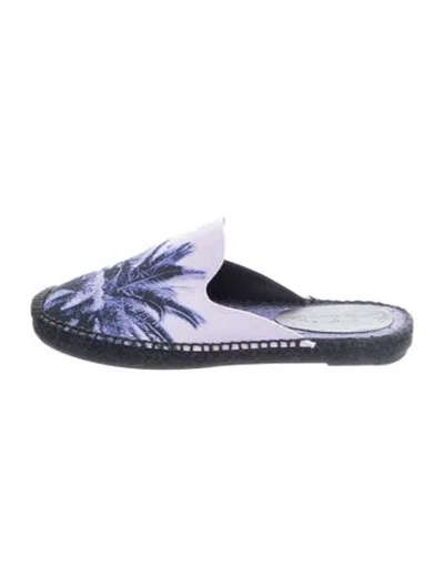 Pre-owned Paul Smith Graphic Print Mules In Blue