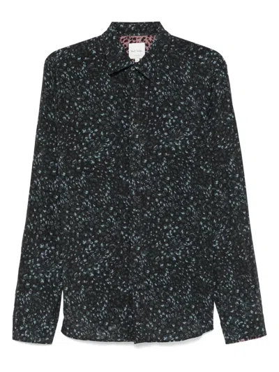 Paul Smith Graphic-print Shirt In Blue