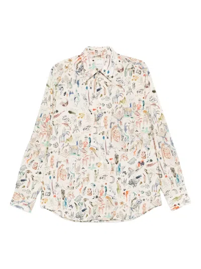 Paul Smith Graphic-print Shirt In Multi