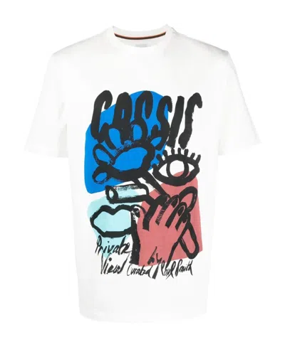 Paul Smith Graphic-print Short-sleeve T-shirt In White