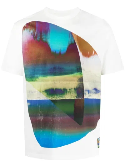 Paul Smith Graphic-print Short-sleeved T-shirt In Multi