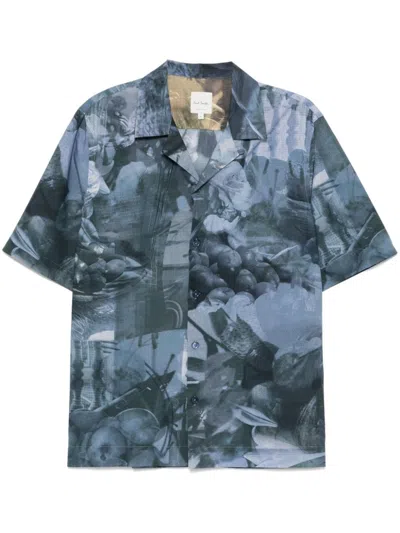 Paul Smith Graphic-printed T-shirt In Blue