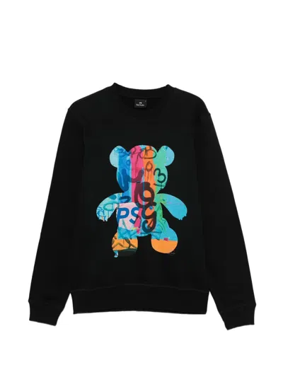 Paul Smith Graphic-print Sweatshirt In Black