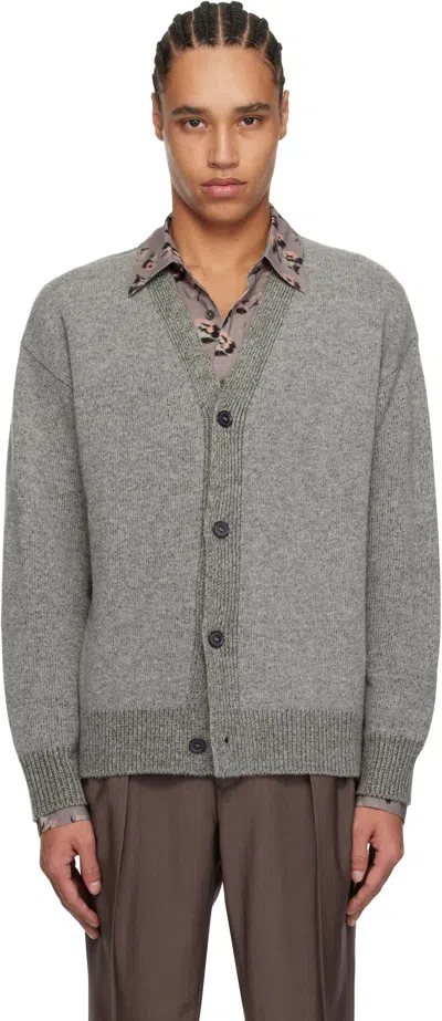 PAUL SMITH GRAY BUTTON THRU CARDIGAN