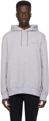 PAUL SMITH GRAY EMBROIDERED HOODIE