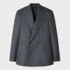 Paul Smith Green Check Wool Double-breasted Blazer In Green