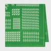Paul Smith Green Contrast Motif 'bandana' Cotton Scarf In Green