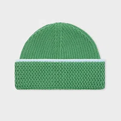 Paul Smith Green Cotton Beanie