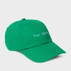 Paul Smith Green Cotton-twill Quote Cap In Green