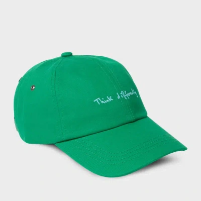Paul Smith Green Cotton-twill Quote Cap
