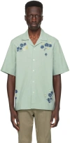PAUL SMITH GREEN EMBROIDERED SHIRT