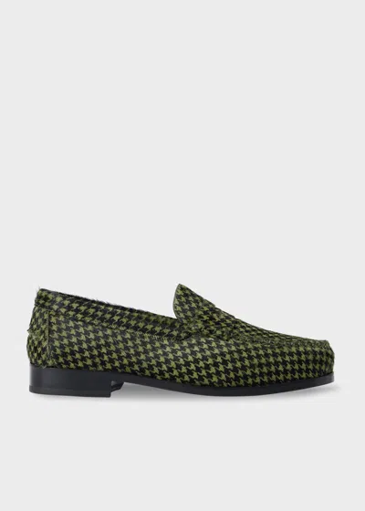 Paul Smith Green Houndstooth 'lido' Loafers