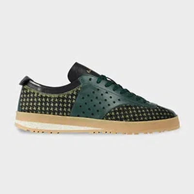 Paul Smith Green Houndstooth 'zephyr' Trainers
