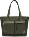 Paul Smith Green 'laser Stripe' Recycled-nylon Tote In 36 Green