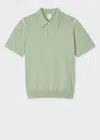 Paul Smith Green Organic Cotton Knitted Polo Shirt In Green