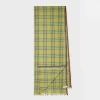 Paul Smith Green 'signature Stripe' Check Scarf In Green