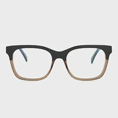 Paul Smith Green Transparent 'madron' Clip-on Spectacles Multicolour
