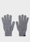 Paul Smith Gray Patch Gloves In Grey