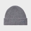 Paul Smith Grey Cashmere-blend Beanie In Gray