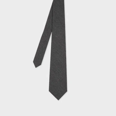 Paul Smith Grey Cashmere-blend Tie In Gray