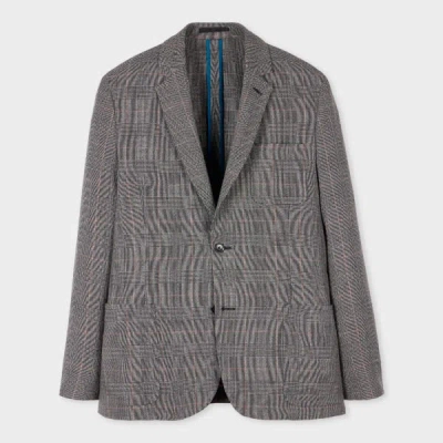 Paul Smith Grey Check Wool Unlined Blazer