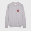 Paul Smith Grey Marl 'year Of The Snake' Embroidered Sweatshirt In Grey