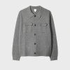Paul Smith Grey Merino-cotton Patch-pocket Cardigan In Gray