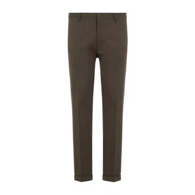 Paul Smith Grey Organic Cotton Trousers In Black