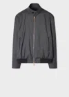 Paul Smith Grey 'storm System' Super-fine Merino Bomber Jacket