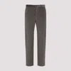 Paul Smith Wool Corduroy Straight Fit Trousers In Brown