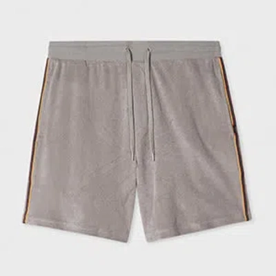 Paul Smith Grey Towelling Lounge Shorts In Gray