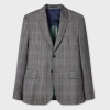 Paul Smith Grey Wool Check Buggy-lined Blazer In Gray
