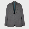 Paul Smith Wool Check Blazer In Grey