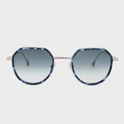 Paul Smith Gunmetal Blue Havana 'pinnell' Sunglasses Multicolour