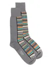 Paul Smith Half Signature Socks In Grey
