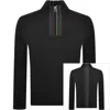 Paul Smith Half Zip Knit Jumper Black In Black