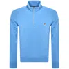 Paul Smith Half Zip Zebra Sweatshirt Blue