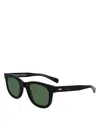 Paul Smith Halons Square Sunglasses, 51mm In Black/green Solid
