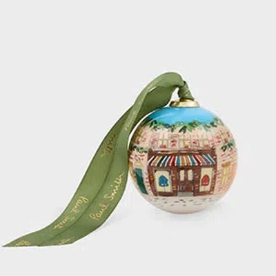 Paul Smith Hand-painted 'street Scene' Glass Bauble Multicolour