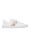 Paul Smith Hansen Sneakers With Multicolor Stripe Detail In White