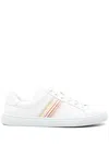 Paul Smith Hansen Sneakers With Multicolor Stripe Detail In White