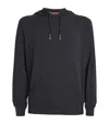 Paul Smith Hoodie With Drawstring Hood And Front Pouch Pocket In Black