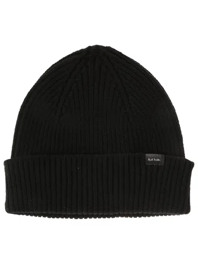 Paul Smith Hat Cashmr Beanie In Nero