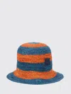Paul Smith Straw Hat With Painttch Logo In Multi