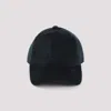 Paul Smith Soft Cotton Blend Cap With Textured Corduroy Finish In Green