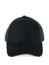 Paul Smith Soft Cotton Blend Cap With Textured Corduroy Finish In Green