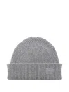 Paul Smith Ribbed-knit Beanie In Gray